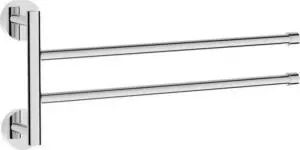 Полотенцедержатель Rush поворотный Bianki двойной, хром (BI76522)