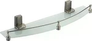 Полка стеклянная Wasserkraft Exter K-5244 светлая бронза