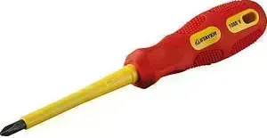 Отвертка STAYER Insulated Max-Grip диэлектрич Cr-V PH3х150мм (25828-3-150 G)