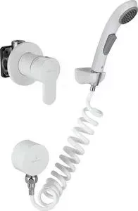 Смеситель для душа Elghansa Roundlline с душем, белый (34R0583-White (Set-51))