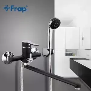 Смеситель для ванны Frap Н42 черный (F2242)