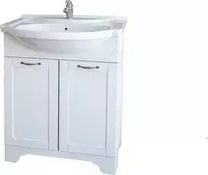 Тумба с раковиной Dreja с Antia 65 2 дверки, 1 ящик, белый (99.0435, 641310)