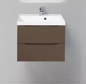 Тумба с раковиной BELBANGO с Marino 60 cioccolato opaco (MARINO-600-2C-SO-CTO-P, BB600/450-LV-MR-AST)
