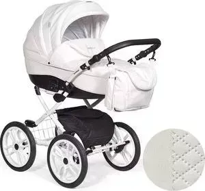 Коляска 2 в 1 Indigo 2 в 1 INDIGO 18 Special Plus 14" Sp 12 (белая кожа)