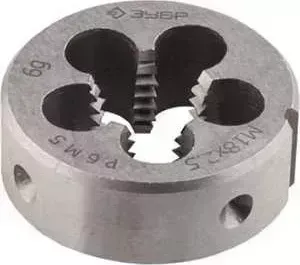 Плашка ЗУБР "Эксперт" круглая М10x1.5 (4-28023-10-1.5)