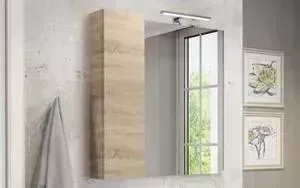 Зеркальный шкаф Comforty Тромсе 80 дуб сонома (4142222)