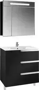 Мебель для ванной ROCA Victoria Nord Black Edition 80 напольный, черный глянец