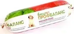Консервы ПРОФБАЛАНС ФРЕШПЕТ Мясной ролл с говядиной, сердцем и рисом для щенков 400г
