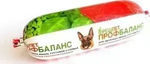 Консервы ПРОФБАЛАНС ФРЕШПЕТ Мясной ролл с говядиной, сердцем и гречкой для собак 400г