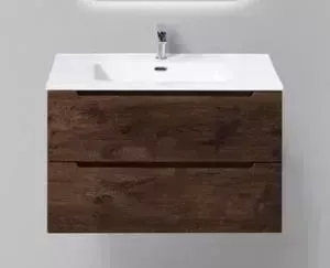 Тумба с раковиной BELBANGO с Etna 81.5x46 Rovere moro (ETNA-800-2C-SO-RW-P, NDR-800-LVB)