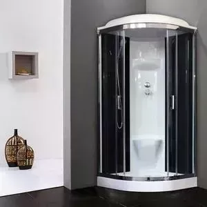 Душевая кабина Royal Bath HK6 90х90х217 стекло черное/прозрачное (RB90HK6-BT-CH)