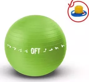Гимнастический мяч Original Fit.Tools 65 см для коммерческого использования зеленый