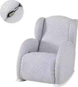 Кресло-качалка Micuna Wing/Flor Relax white/galaxy grey