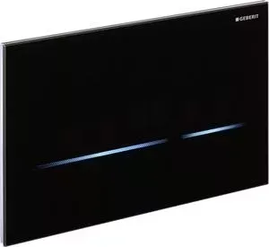 Кнопка смыва Geberit Sigma 80 бесконтактная, с подсветкой, черное стекло (116.092.SG.1)