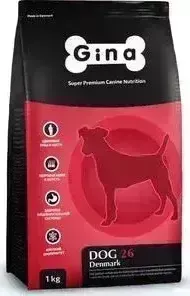 Сухой корм Gina Denmark DOG 26 с курицей и рисом для взрослых активных и выставочных собак 18кг (080021.1)