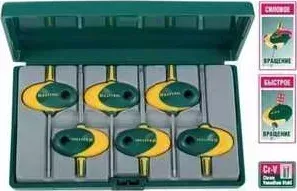 Набор KRAFTOOL ключи Expert "Мини" Torx Т7-Т20 6 предметов (27440-H6)