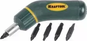 Набор KRAFTOOL отвертка реверсивна с битами 10-в-1 (26163-H6)
