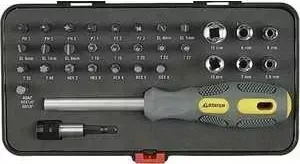 Набор отвертка STAYER Max-Grip с битами и торцевыми головками 32 предмета (25927-H32 G)