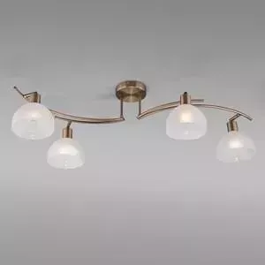 Потолочная люстра EUROSVET 30141/4 античная бронза