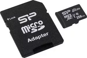 Карта памяти SILICON POWER 256GB microSDXC Class 10 UHS-I (SD адаптер) (SP256GBSTXBU1V10SP)