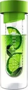 Бутылка Asobu для воды 0.48 л Flavour it (SWG11 lime-silver) зеленая