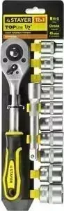 Набор торцевых головок STAYER Standard 10-24 мм 1/2" 12 предметов (27750-H12)