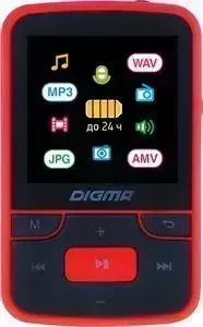 MP3 плеер DIGMA T4 8Gb black/red