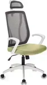 Кресло офисное БЮРОКРАТ MC-W411-H/DG/26-32 серый TW-04 сиденье зеленый 26-32