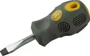 Отвертка STAYER Max-Grip Regular Cr-V намагниченная SL 6.5х38мм (2580-38-6.0 G)