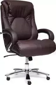 Кресло офисное TetChair MAX кожа/кож/зам коричневый