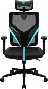 Кресло офисное ThunderX3 компьютерное игровое YAMA1 black-cyan