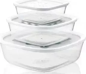 Набор из 3 контейнеров для продуктов Guzzini Forme Casa (21885211)