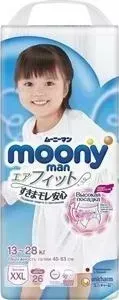 Трусики для девочек MOONY MAN XXL (13-28 кг) 26 шт NEW 4903111-236527