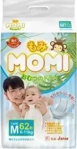 Подгузники Momi M ( 6-11 кг) 62 шт 4573726-789000