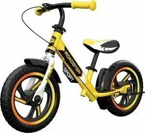Детский алюминиевый беговел Small Rider Roadster 3 (Sport, EVA) (желтый)