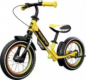 Детский алюминиевый беговел Small Rider Roadster 3 (Sport AIR) (желтый)