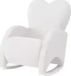 Кресло Micuna качалка Wing/Love Relax white/white искусственная кожа