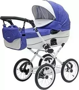 Коляска Riko BRUNO ECCO Prestige 19 фиолетовый-белый