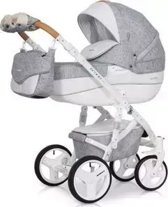 Коляска Riko BRUNO LUXE 05 GreyFOX серый