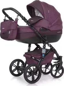Коляска 2 в 1 Riko 2 в 1 BRUNO NATURAL 03 Purple (бордовый)