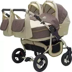 Коляска 2 в 1 Bart Plast 2 в 1 FENIX DUO 06 бежевый-коричневый