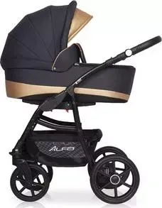 Коляска 2 в 1 Riko Basic 2 в 1 ALFA Ecco 02 графит-песочный