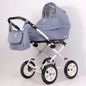 Коляска 2 в 1 Bart Plast 2 в 1 FENIX PRIME Classic 04 светло-синий джинс