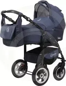 Коляска 2 в 1 Bart Plast 2 в 1 FENIX LEN 01 темно-синий