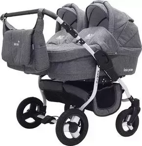 Коляска 2 в 1 Bart Plast 2 в 1 FENIX DUO PRIME 02 черный джинс