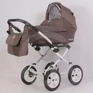 Коляска 2 в 1 Bart Plast 2 в 1 FENIX PRIME Classic 05 коричневый лен