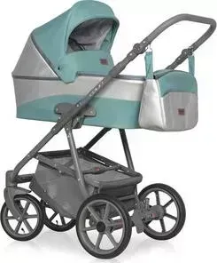 Коляска 2 в 1 Riko Basic 2 в 1 COLIN 06 серый-бирюзовый