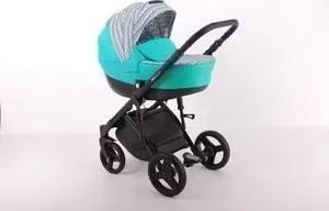 Коляска 2 в 1 LONEX 2 в 1 Comfort Galaxy COMF-G-09 бирюза/зигзаг