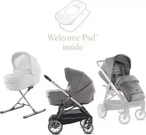 Коляска 2 в 1 INGLESINA 2 в 1 Aptica System Duo на шасси Aptica Graphite Coffee AA72K6MNG + AE70K6201