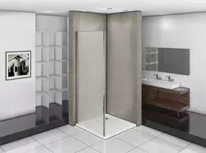 Боковая стенка Good Door для душевой двери Infinity 90 матовая Грейп, хром (Infinity SP-90-G-CH)